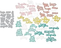 Vista 30 de Plantillas de corte para álbumes de recortes para hacer tarjetas, troqueles de corte de metal para Navidad, plantilla de perforación