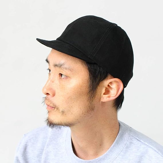 Amazon ベースボールキャップ 無地 コットン ダック 帽子 メンズ おしゃれ キャップ 大きい サイズ メンズ レディース ショートバイザー ミニブリム ストリート アウトドア キャンプ ウェア ブラック キャップ 通販