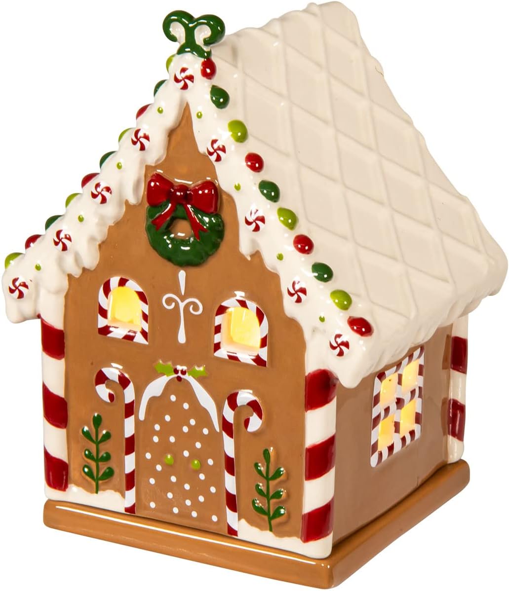 Scentsationals Wax Melt Warmer for Scented Wax ; Holiday Collection Candy House - Fragrance Cubes and Tarts