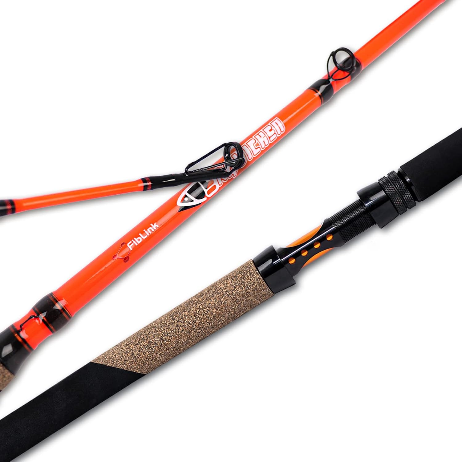 Fiblink 1Piece Catfish Rod Portable Catfishing Rod with