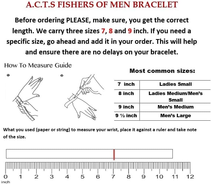 Fishers of Men .925 Sterling Silver Tau Cross ACTS Bracelet