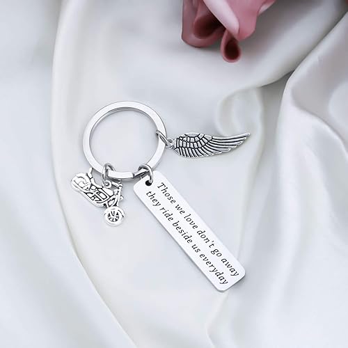 Miniatura 5 de POTIY - Llavero con texto en inglés "Those We Love Don't Go Away en memoria del hermano papá marido"