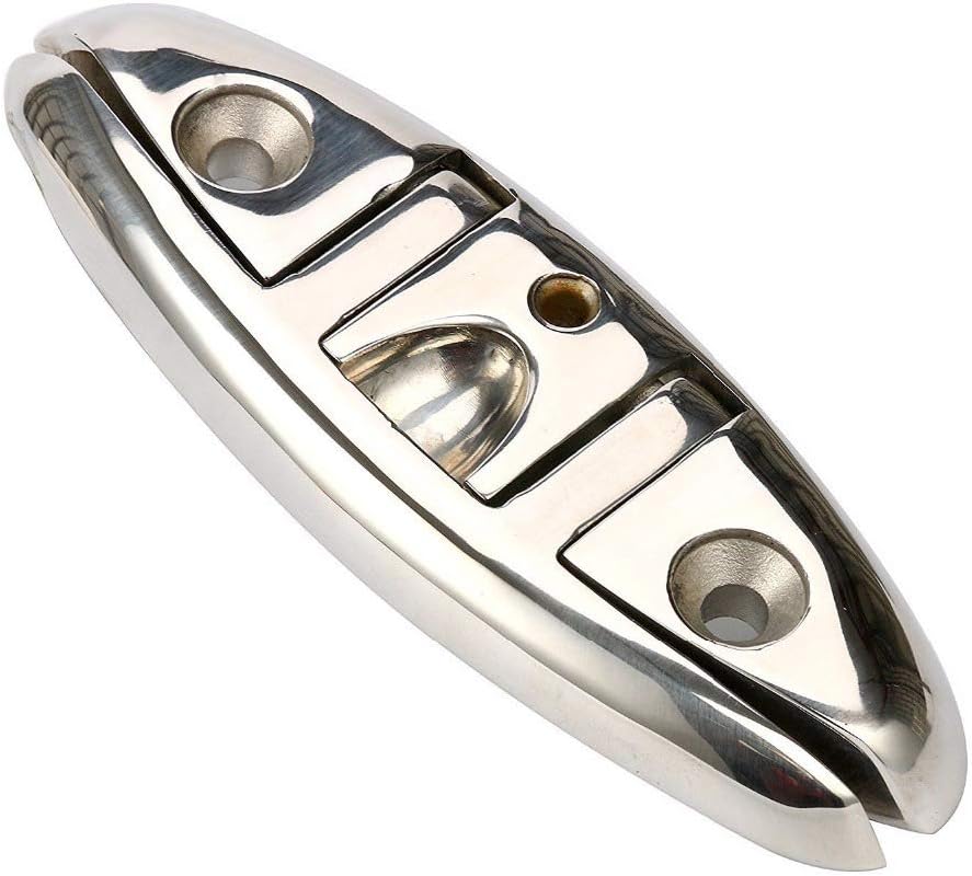 ISURE MARINE Boat Folding Cleat 6" Flip-up Heavy Dock Cleat Marine Grade 316 Stainless Steel : Sports & Outdoors