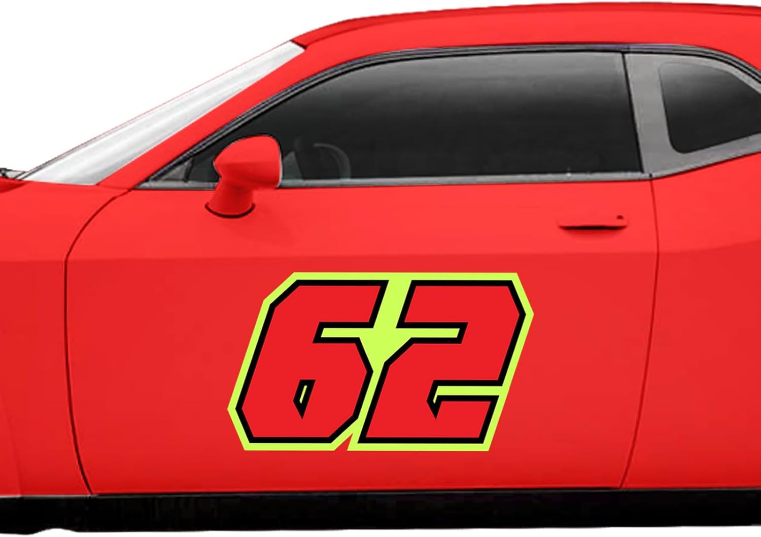 KETABAO 3pcs Custom Racing Number Magnet for Car Vehicle Autocross Sports Day Signs - 8 9 10 inch Waterproof, Easy Installation, Personalized