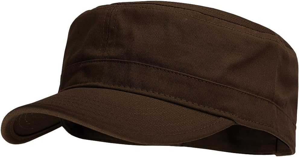 Fashionable Solid Color Unisex Adjustable Strap Cadet Cap