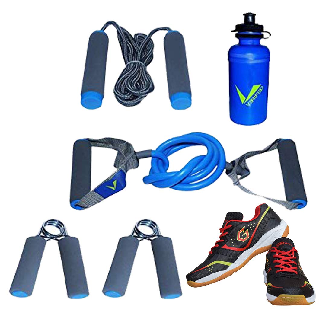 Gowin Badminton Shoe Smash Black Size-7 with Verified Training Set-image-17