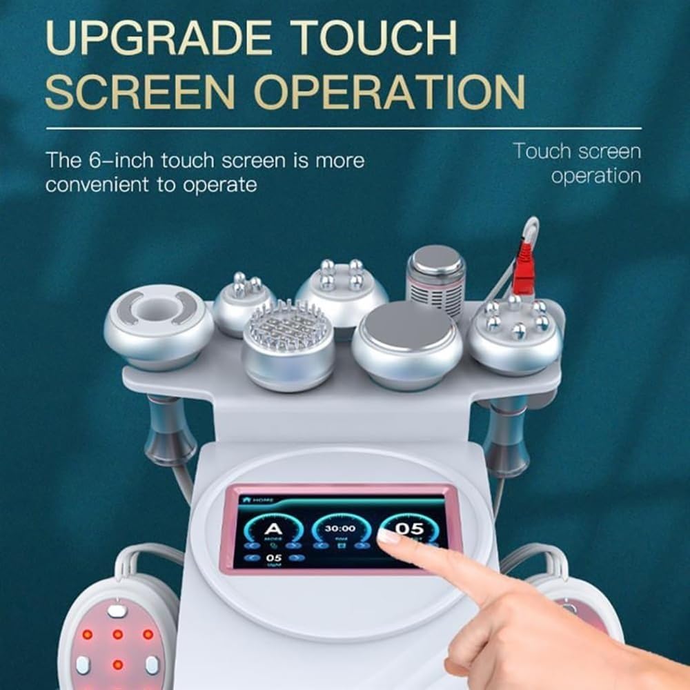 Generico Dispositivo di Bellezza 80k Macchina a cavitazione ultrasonica, 9 in 1 Radiofrequenza RF Rimozione del Grasso corporeo Fotoringiovanimento Macchina EMS Perdita di Peso Antirughe Modellamento