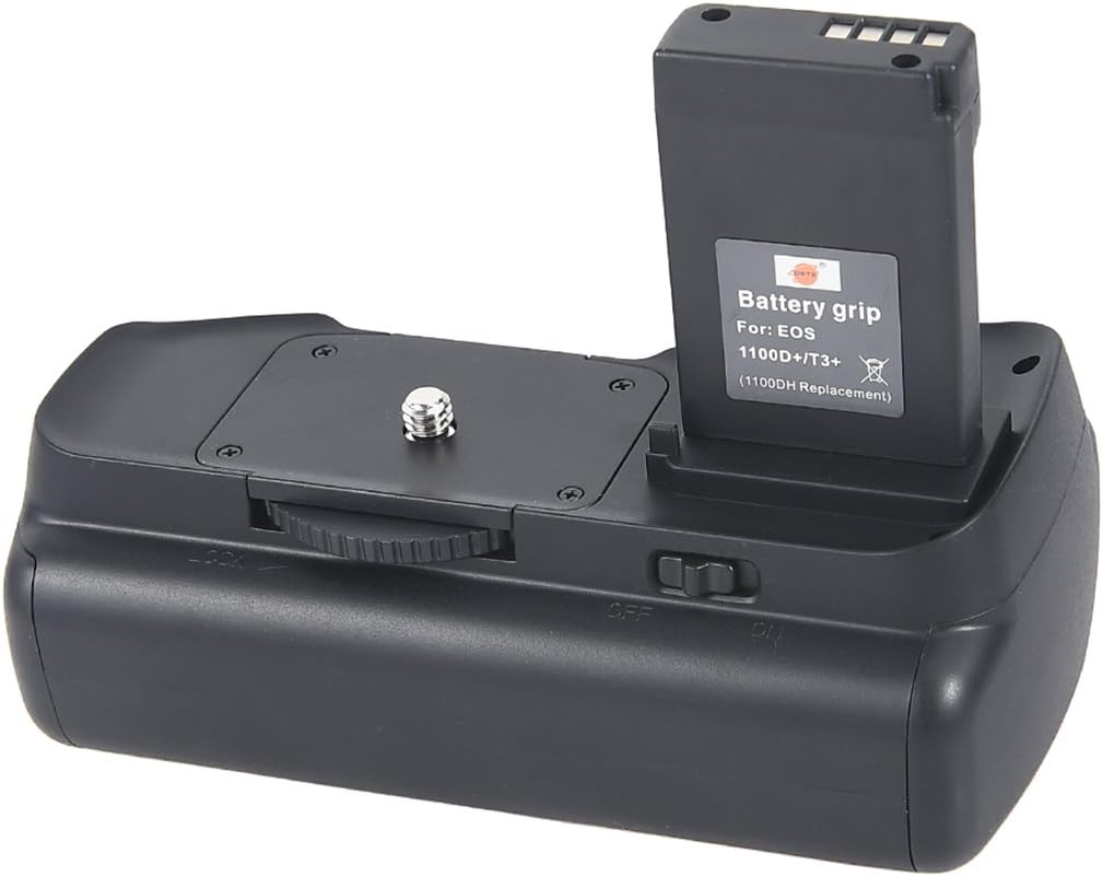 DSTE Pro IR Remote BG-E10 Vertical Battery Grip for Canon EOS 1100D Rebel T3 Rebel T6 1200D 1300D as LP-E10