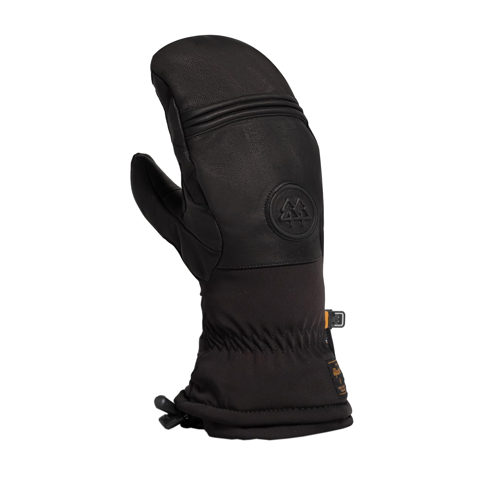 Swany Women's Skylar Waterproof Breathable Moisture-Wicking Durable Flexible Insulated Warm Winter Mittens, Black, Large