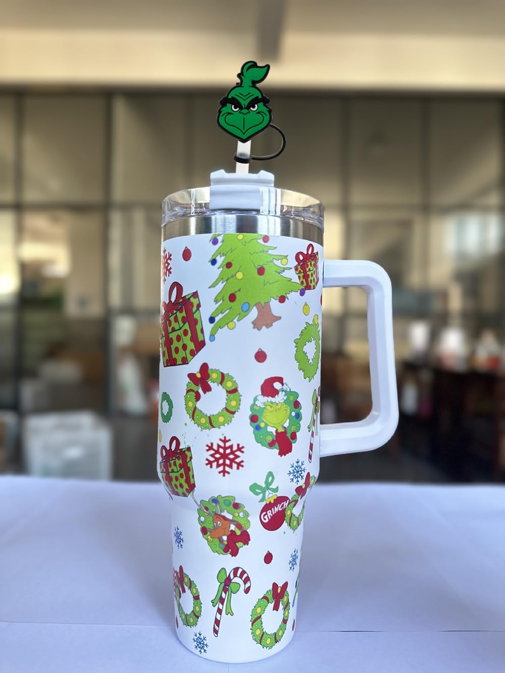 6PCS Straw Toppers,New Christmas Straw Cover Cap for Stanley Cup, 30&40 Oz Tumbler, Reusable 10mm Drinking Straw Tip Covers Stanley Cup Accessories - Image 4