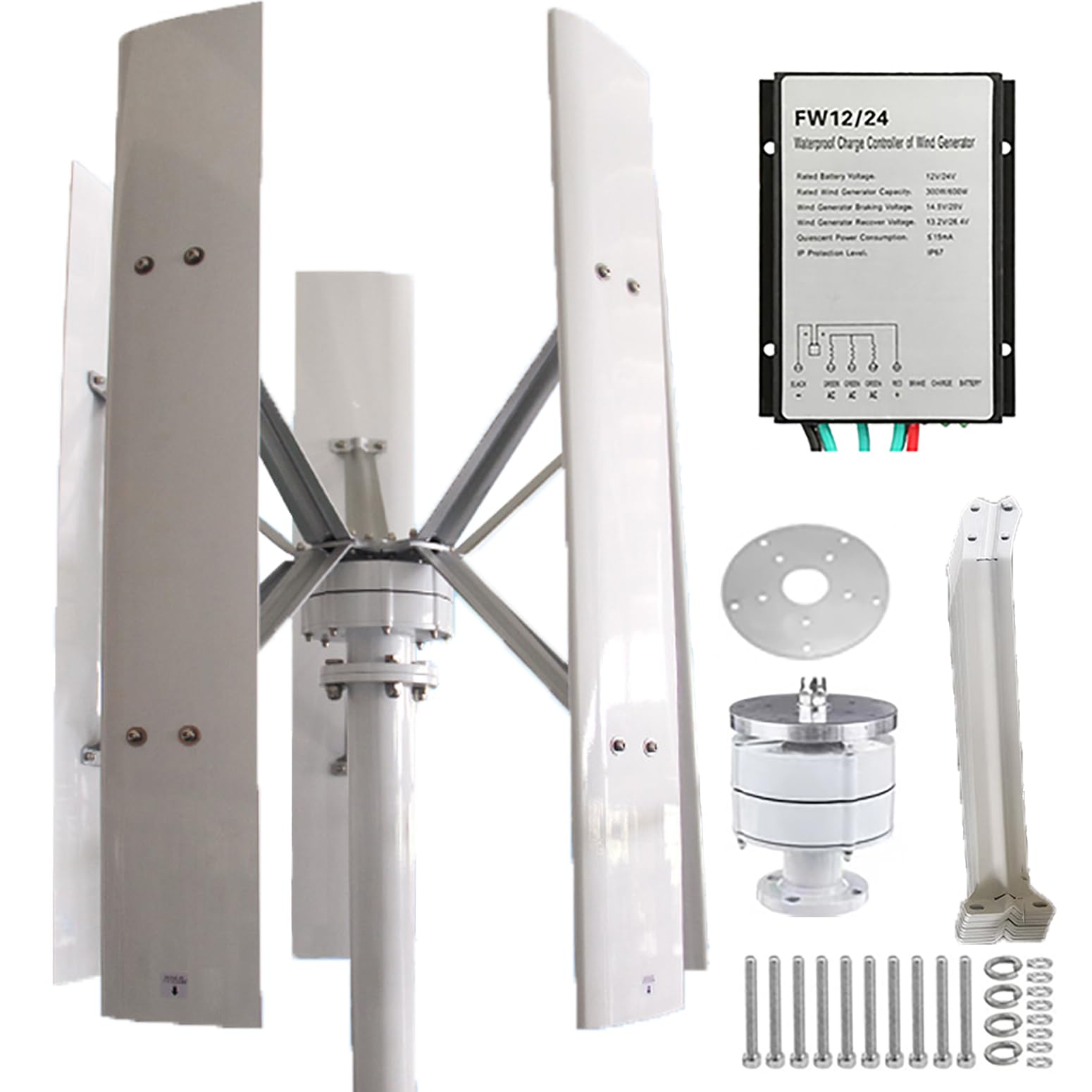୨ৎページ Amazon.com: YHOZHUT 600W / 800W / 1000W / 1500W Vertical Axis Wind