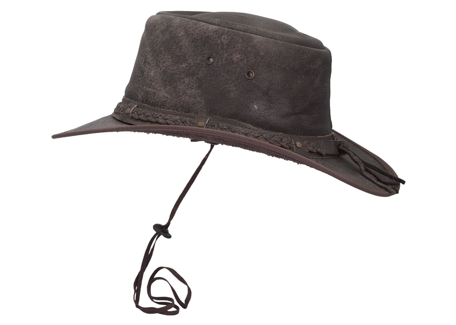 WALKER AND HAWKES - Cappello Canyon Intrecciato in Pelle Bovina Outback
