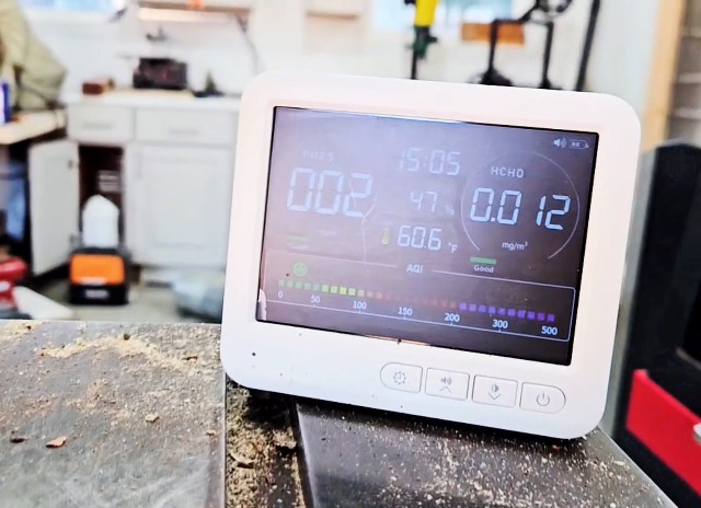 Image of 16-in-1 Indoor Air Quality Monitor, High-Precision Multi-Parameter Smart Air Quality Tester with HD Real-Time Color Screen, Portable Air Quality Monitor for Home, Office