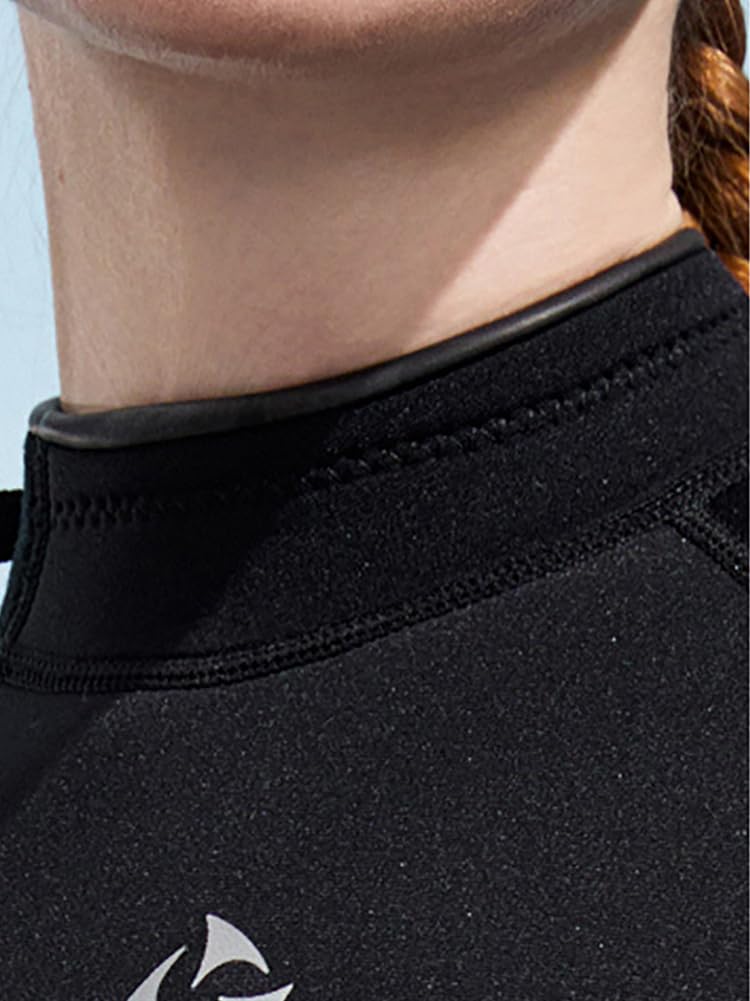 Muta in Neoprene da 3 Mm per Donna – Tuta da Immersione Intera Monopezzo con Cerniera Posteriore e Maniche Lunghe, Ideale per Snorkeling, Surf, Canoa e Immersioni Subacquee