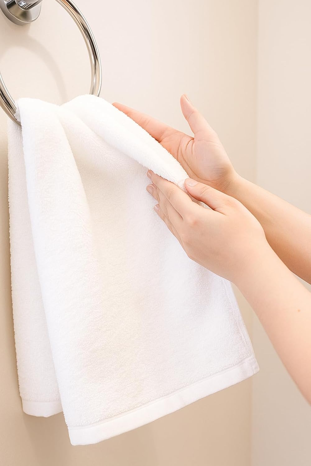 Hand Towels for Bathroom [12 Pack] 16x28, 100% Cotton, Ultra Soft Hand Towel for Gym, Kitchen and Spa, Quick Dry and Highly Absorbent Bulk Towels for Barber and Salon | Black