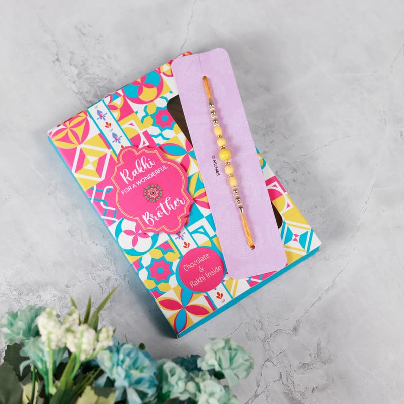 Image of ARCHIES Rakhi Collection For Rakshabandhan | Rakhi For Brother | Rakhi for Bhaiya and Bhabhi | Rakhi Combo Gift Hamper (ACCOMPLISH-ARCHIES SPECIAL RAKHI CARD COMBO)