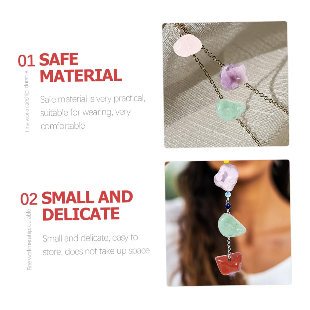 Veemoon 4 Juegos Abalorios de Natural Irregulares para Manualidades Diy Decorativos para Joyería