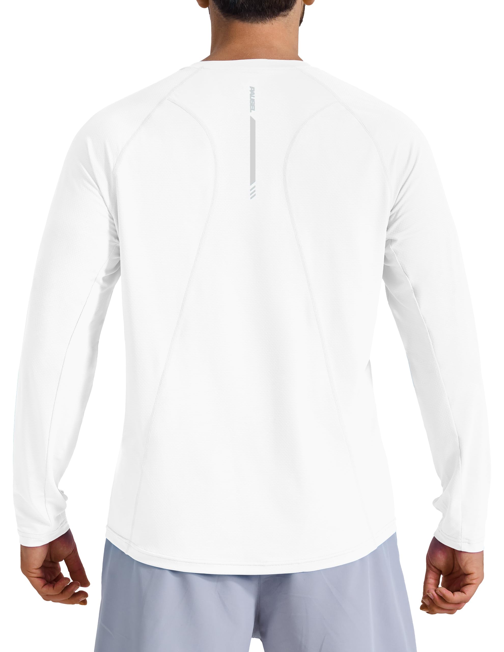 Men's Long Sleeve Sun Protection Swim Shirts UPF 50+ Rash Guard Quick Dry Lightweight Fishing Shirts for Beach Summer