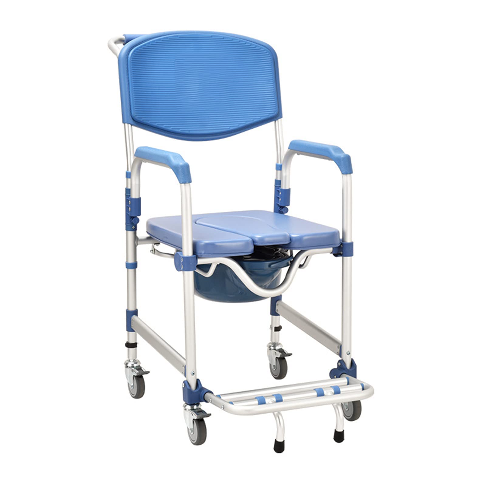 Buy Commode Toilet Chair with Wheels, Shower Wheelchairs for The