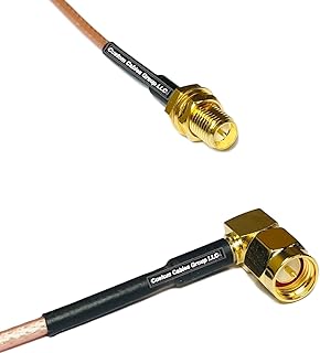 6 feet RG316 RP-SMA Female to SMA Male Angle RF Pigtail Coaxial Cable