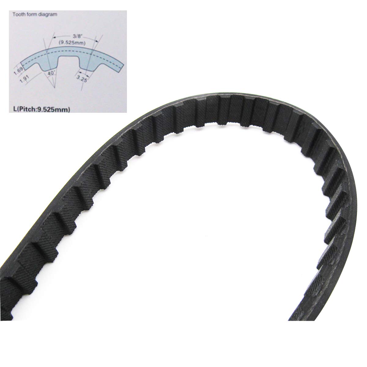 CKPSMS Brand -1 PCS Timing Belt #225-05705 Compatible with/Replacement for JUKI Brand LZ-2280 LZ-2280N LZ-2290 LZ-2290-7 LZ-2290A