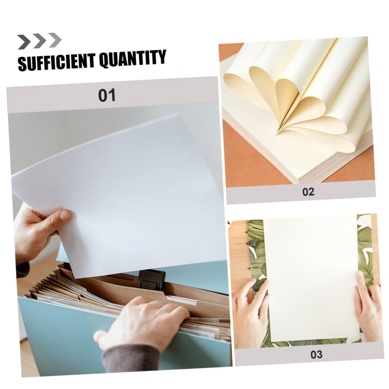 Papier à Aquarelle Épais A4 100 Pièces pour Peinture