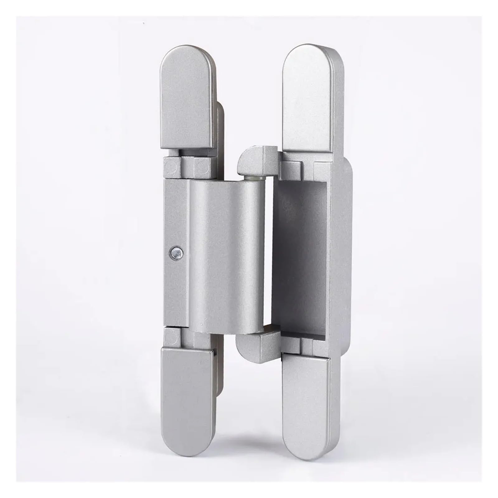 YMUGUEGH FX2 60 3D rebated door concealed entrance door hinges zinc alloy hidden door hinge(Silver)