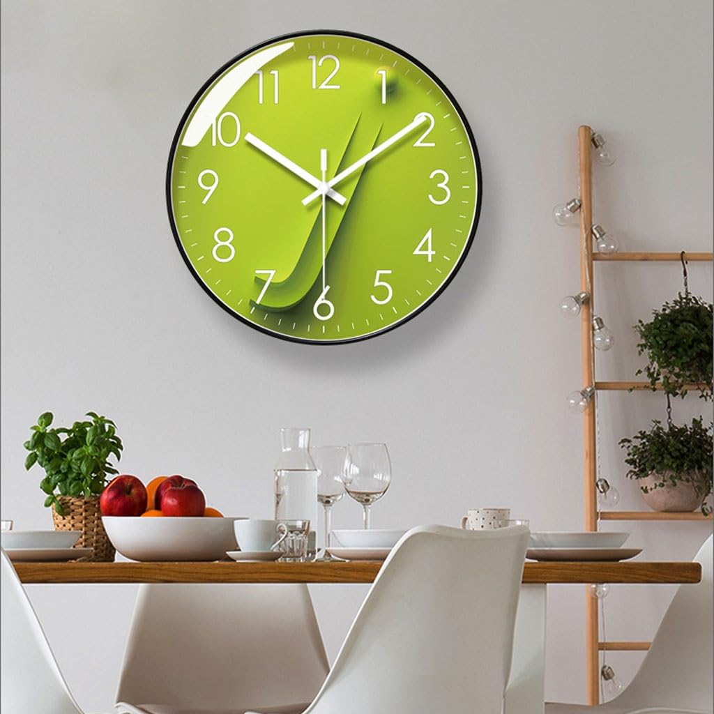 Orologio da parete Orologio da parete for soggiorno Orologio creativo for la casa Orologio al quarzo silenzioso con secondi di spazzata Reloj De Pared(B)