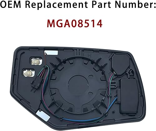 Miniatura 6 de Espejo lateral de repuesto para Cadillac Escalade Suburban Tahoe GMC Yukon 2015-2020, retrovisor lateral exterior izquierdo de cristal, con placa