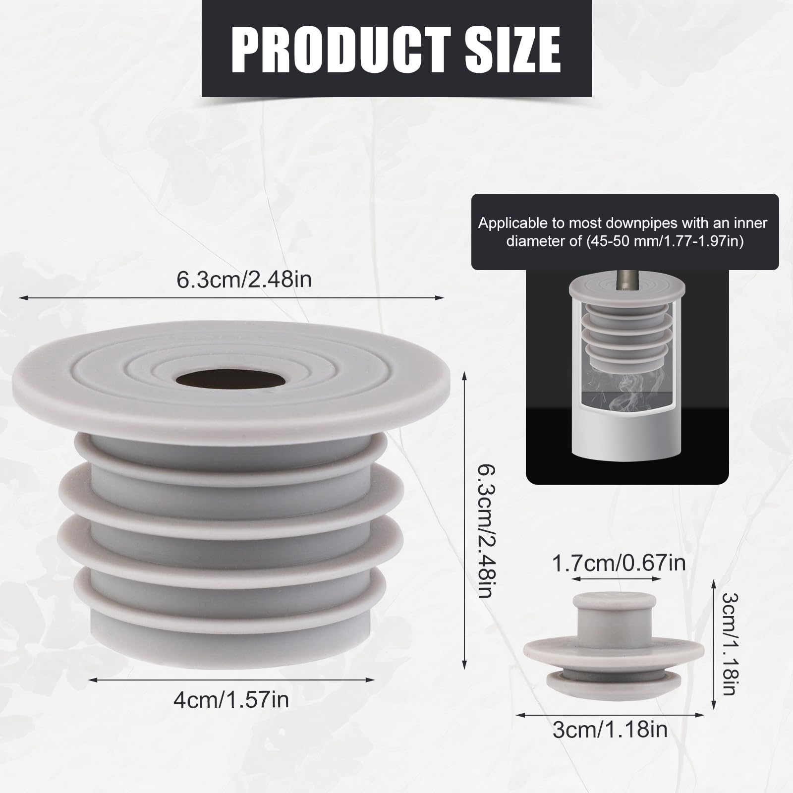 MEETOOT Lot De 2 Tuyaux De Vidange En Forme De Fleur De Prunier