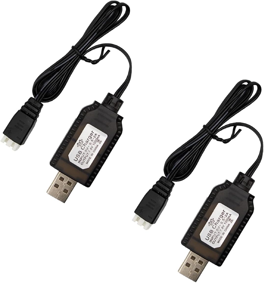 USB Ladegerät Für 7,4V LiPo Akkus - Mit SM-3P Stecker & LED-Anzeige Für RC Autos & Drohnen