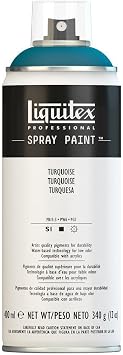 Liquitex Professional Spray Paint, 12-oz 400ml, Turquoise