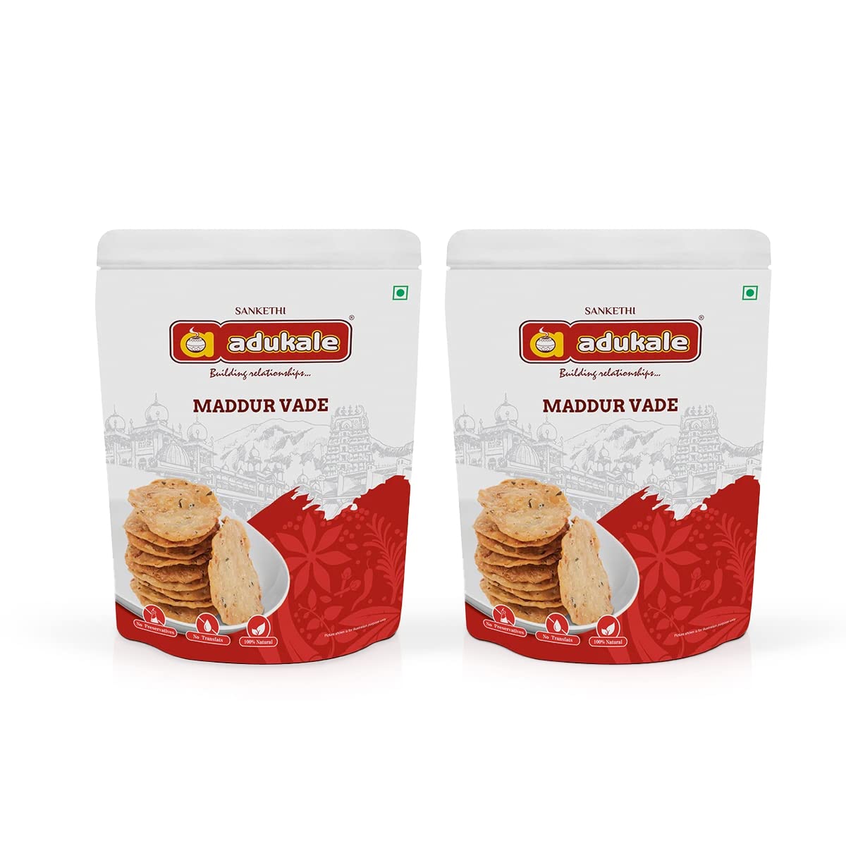 Adukale Maddur Vade Combo | South Indian Snacks | No Palm Oil | 180 Gram Pack (Pack of 2 Combo) (B09M1NF62C) Amazon Price History, Amazon Price Tracker