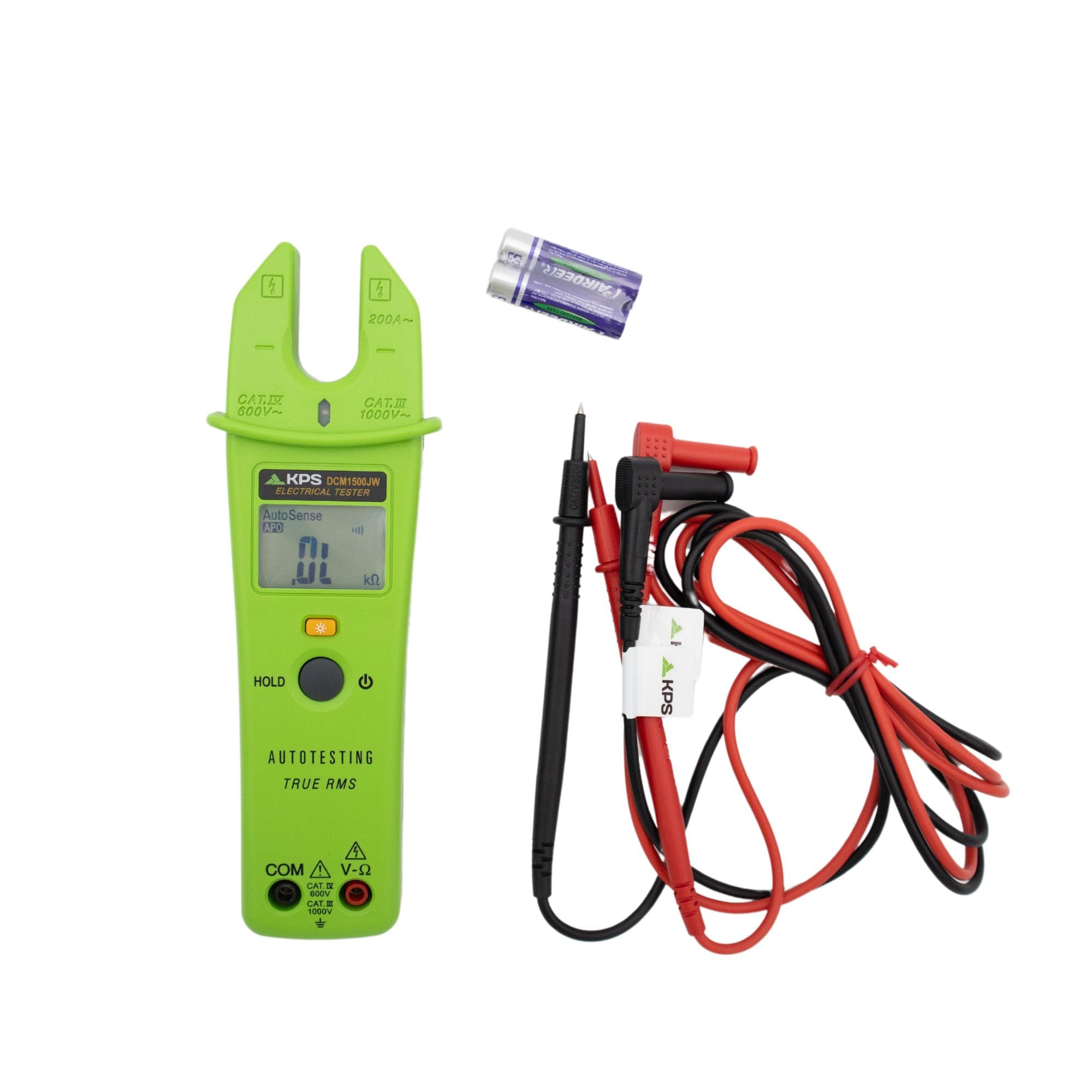 KPS DCM1500JW Automatic Open Jaw Clamp Meter – TRMS, 1000V AC/DC, 200A AC