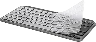 Digi-Tatoo Keyboard Cover for Logitech MX Keys mini Keyboard (EU/UK ISO Layout, 7 Shape Enter Key) - Ultra Thin, High Transparency Keyboard Cover Keyboard Protector Skin - Clear
