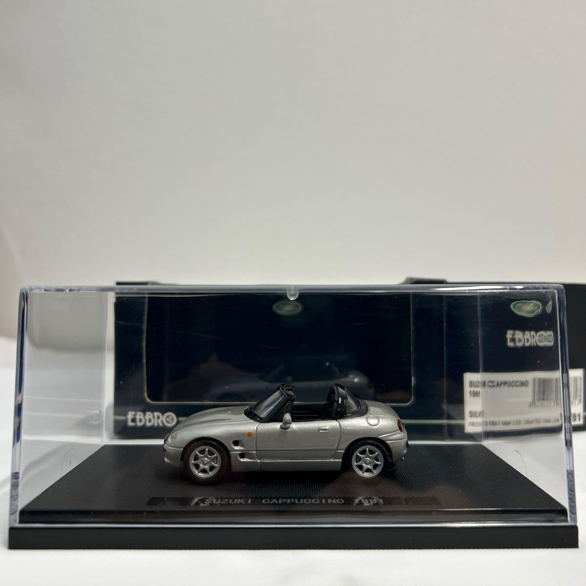 新品未開封　スズキ　カプチーノ　1/43モデル　シルバー Amazon | EBBRO 1/43 SUZUKI Cappuccino 1991 Silver エブロ スズキ