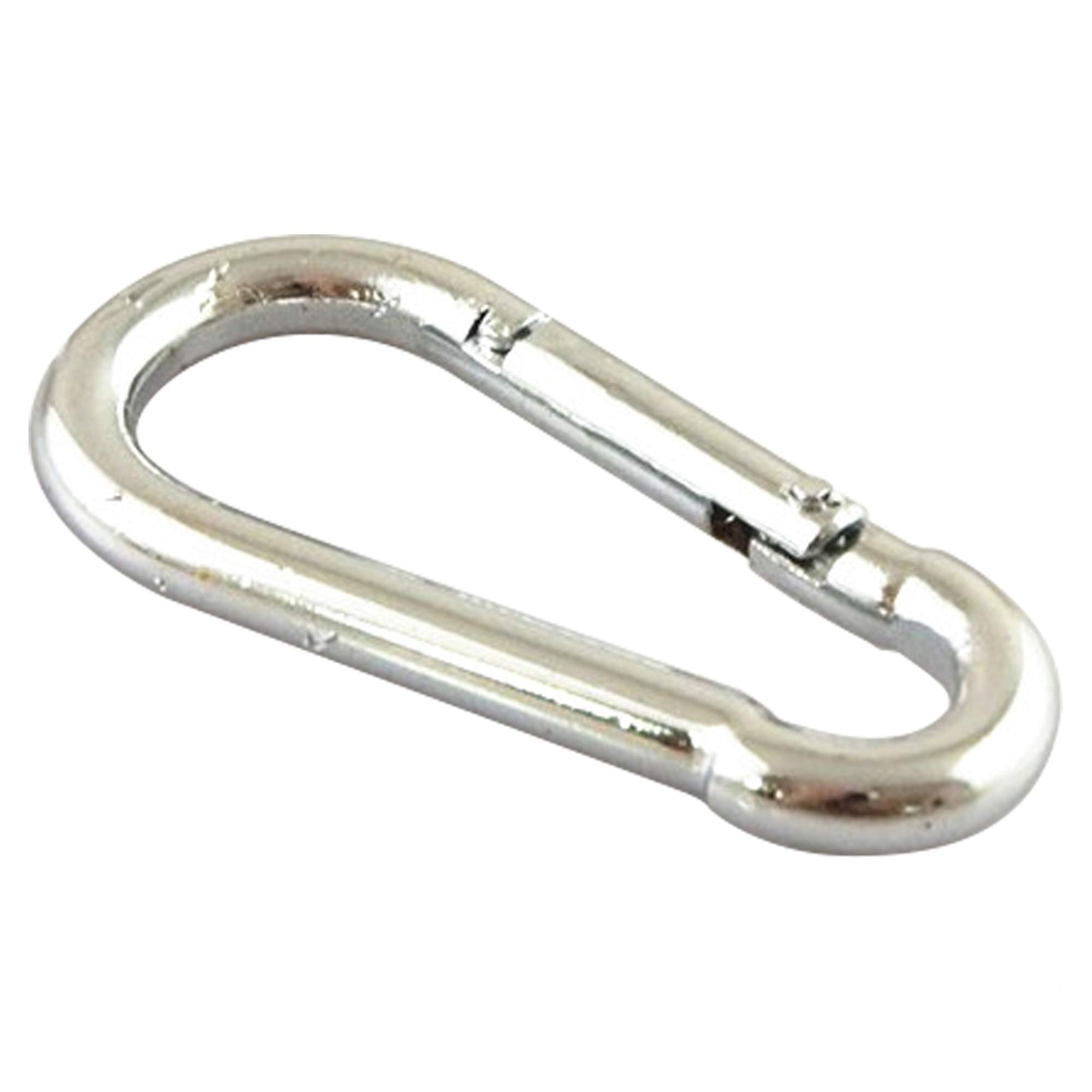 SKIVTGLAMP 10 Pcs Threaded Quick Link 5mm Heavy Duty D Shape Locking Looks for Light Holder Replacement Kit, Durable Chain Connector, Camping and Outdoor Equipment DIY, 7 Colors,Chrome