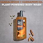 DOVE MEN + CARE Body Wash Sandalwood + Cardamom Oil to Rebuild Skin in the Shower with Plant-Based Cleansers and Moisturizers 26 oz - Image 3