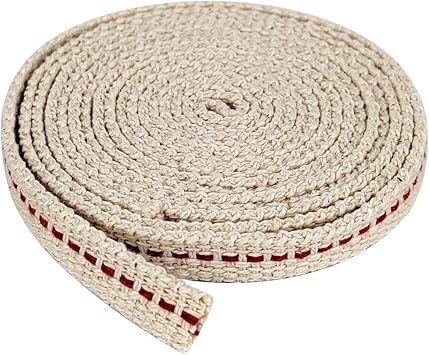 1 Roll/ 6.5 Feet Oil Lamp Wick, 3/8 Inch Flat Cotton Wick Replacement for Oil Lamps, Lanterns, Oil Burners 3/8", 1
