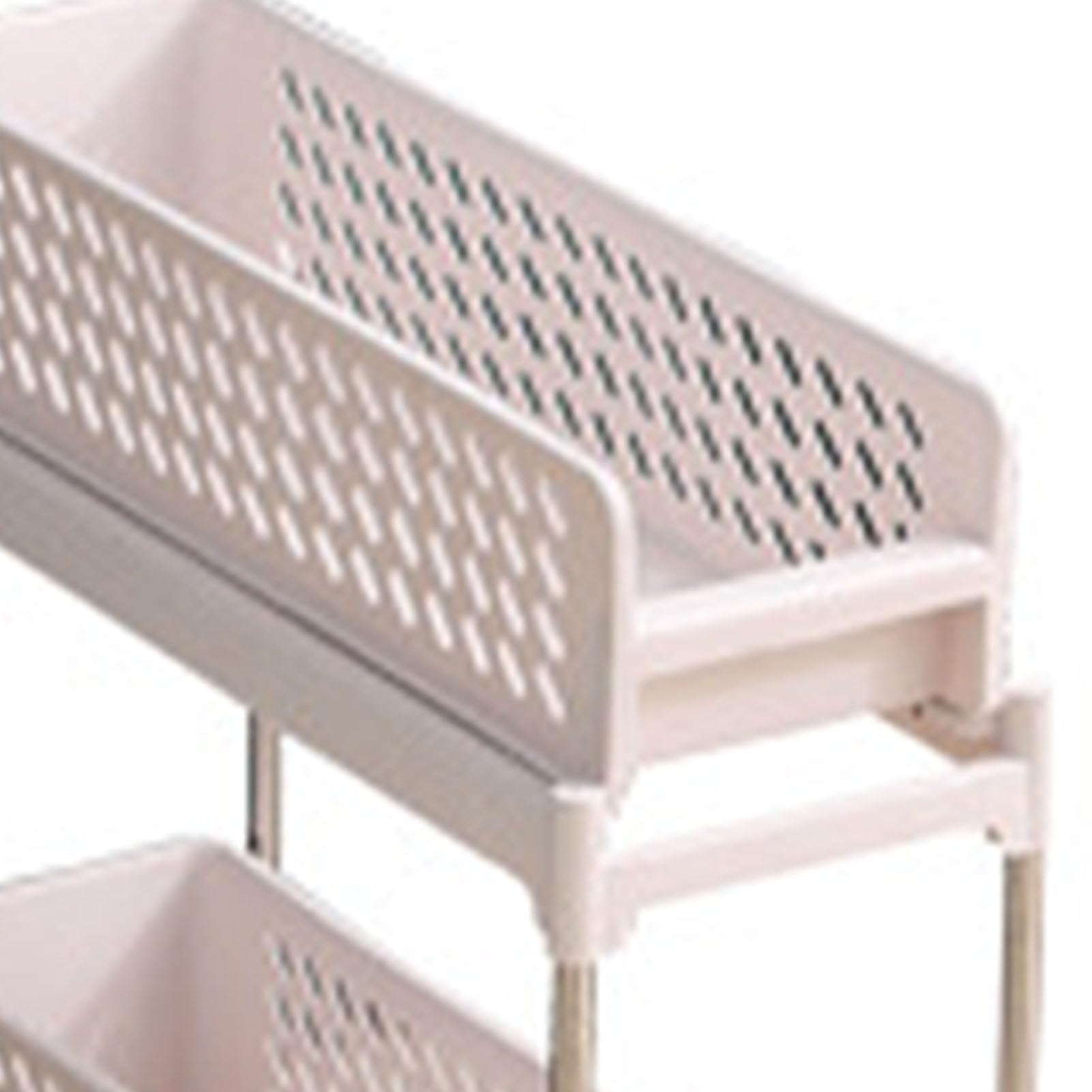 Carrello portaoggetti salvaspazio versatile regolabile dall'aspetto elegante organizer per carrello portaoggetti per domestica bagno camera da letto organizer per (2 strati)