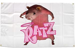 RATZ Pink 3x5 Mouse Flags