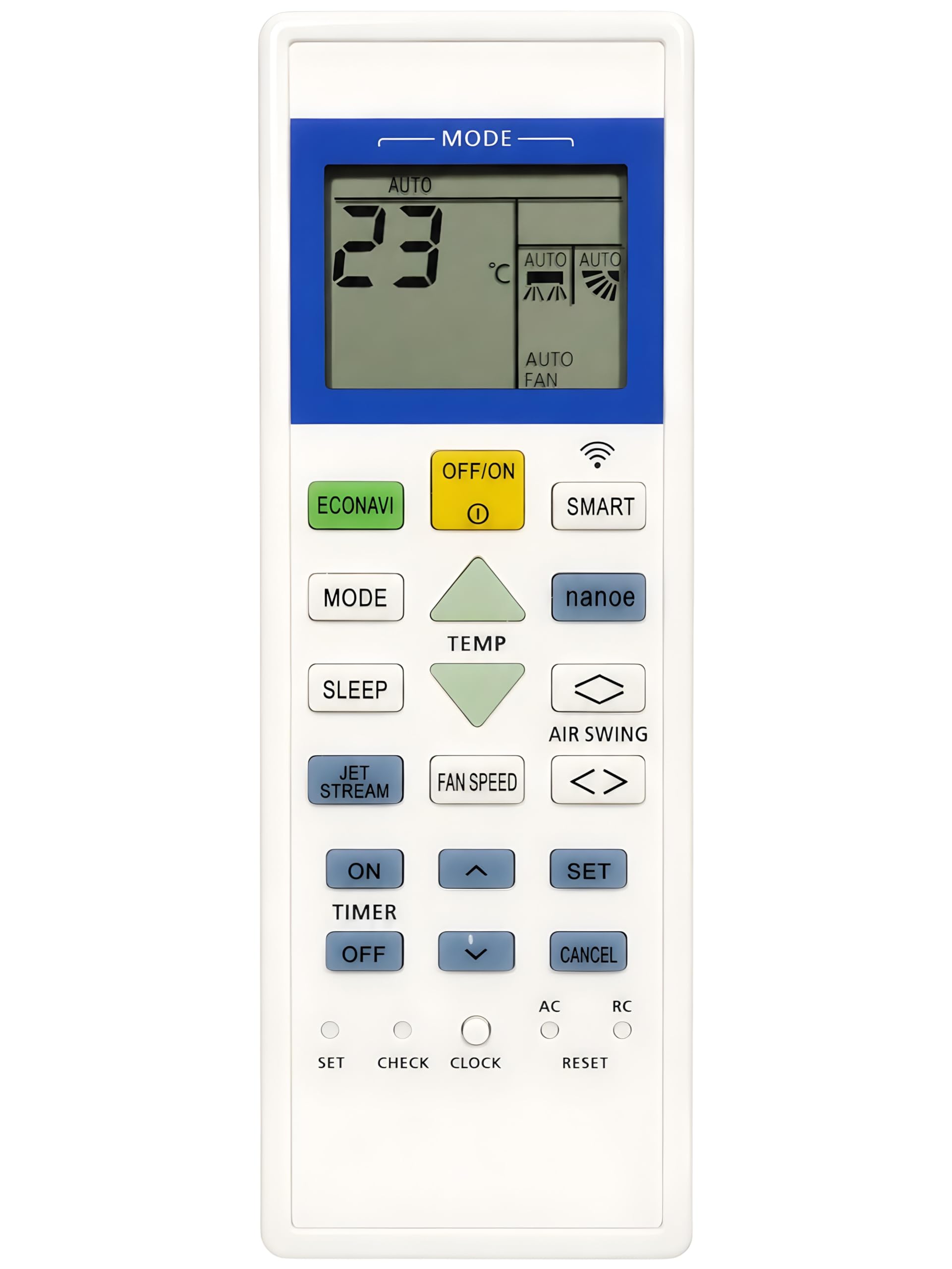 Upix AC Remote No. 157F (No Backlight), Compatible/Replacement for Panasonic & Panasonic Inverter AC Remote Control (Exactly Same Remote Will Only Work)