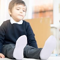 Vista 6 de Cooraby - Calcetines al tobillo unisex para niños, semi-acolchados (15 unidades)