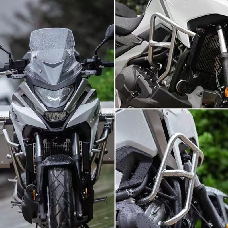 Engine Guard Crash Bars Motorcycle Freeway Highway Engine Guard Crash Bar Bumper Accessories for NC750X 2021-2024 Block Decor Motorbike Crash Bar Bumper