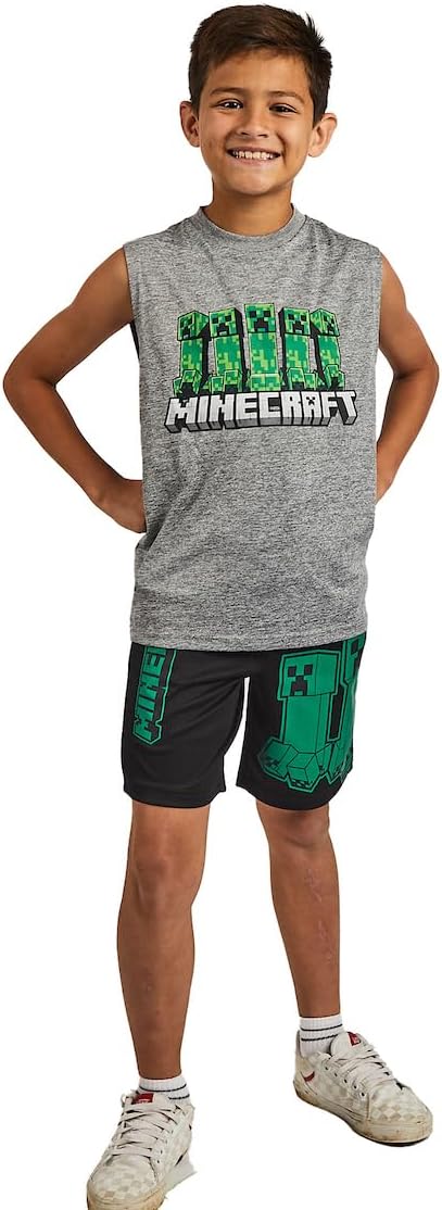 Bioworld Dragonball Z 3-Pack Boy's Short Sleeve Tee, Muscle Tank, Athletic Shorts Set - Image 6