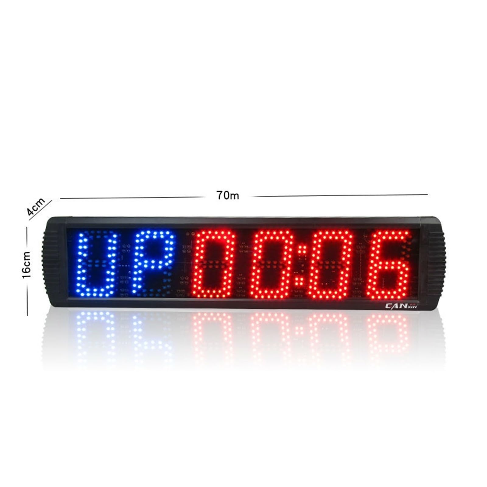 Minuterie de Salle de Sport, 5 "minuterie de Boxe entraînement Interne chronomètre de Gymnastique Horloge Murale LED télécommande de Remise en Forme