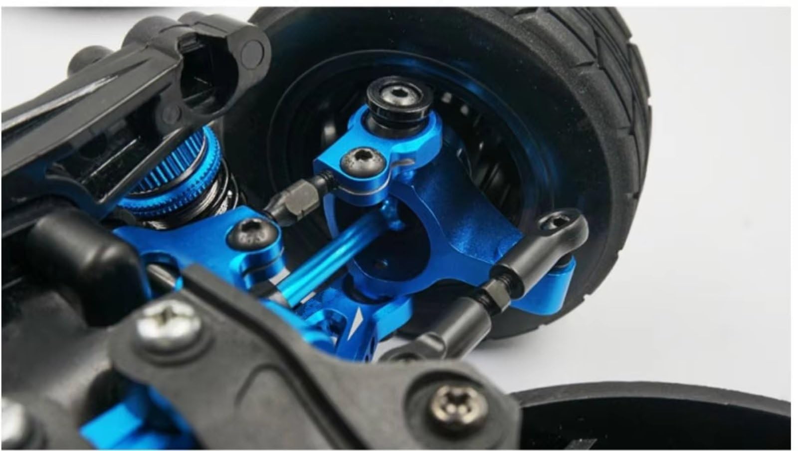 Kit Actualización Esencial Material Especial Azul para Tamiya para Tt01 Tt01e 1/10 Piezas Actualización Coche con Control Remoto, Accesorios TATT-S06 Piezas Coche RC