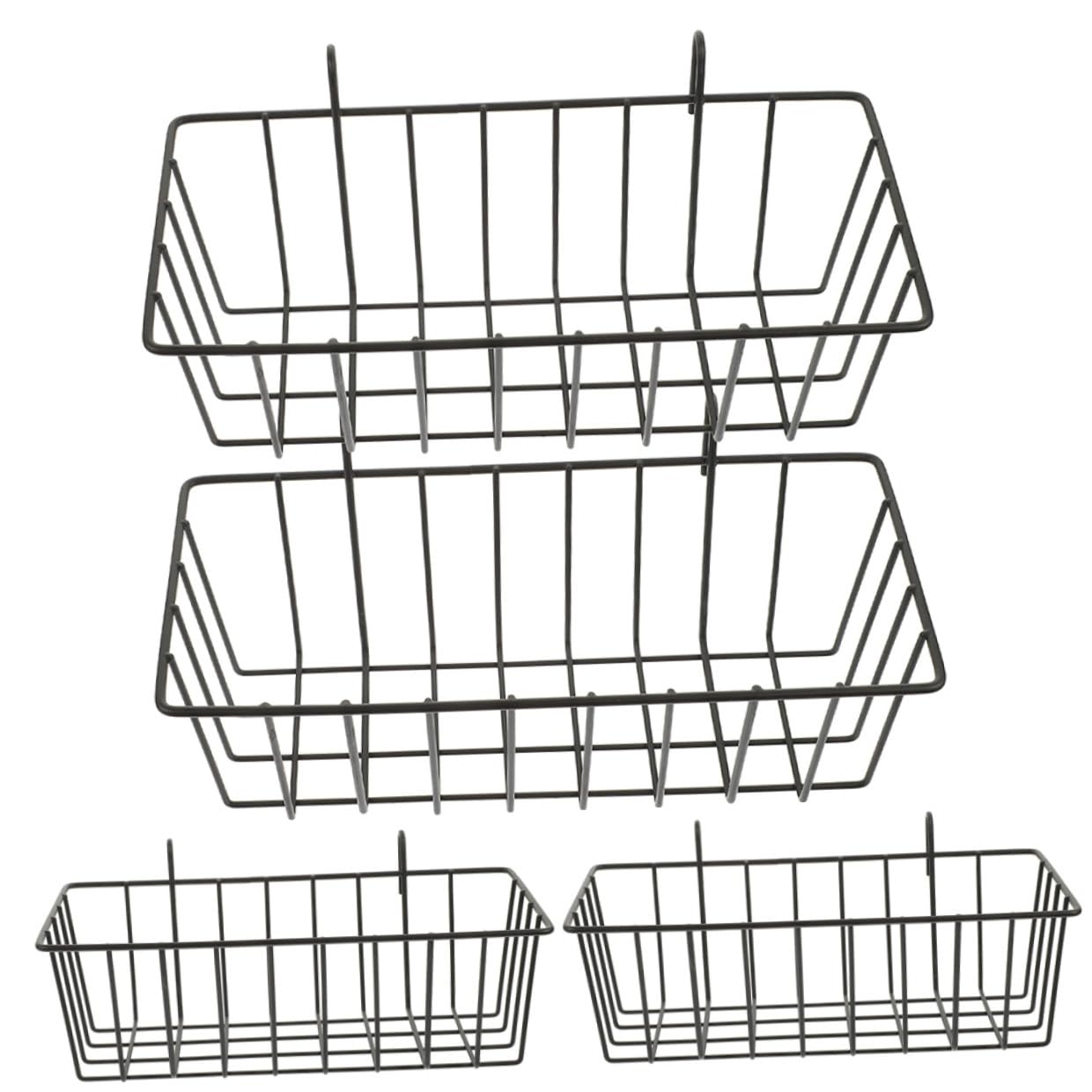 Soportes para comederos de conejos de hierro, alimentador lento de 4 piezas