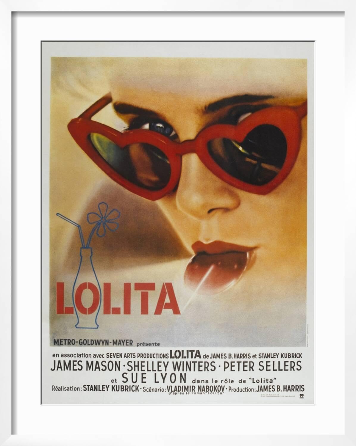 Amazon.com: ART.COM Wall Art Print Lolita, French Movie Poster