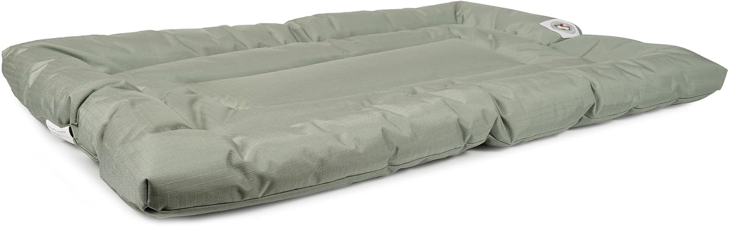 Carolina Pet Co. Brutus Tough Chew Resistant Comfort Cushion, Dog Bed, Durable (Green, Large)